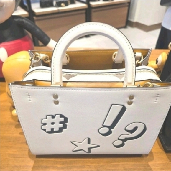 Disney X Coach Swinger Bag In Regenerative Leather With Mickey Mouse - Picture 3 of 3